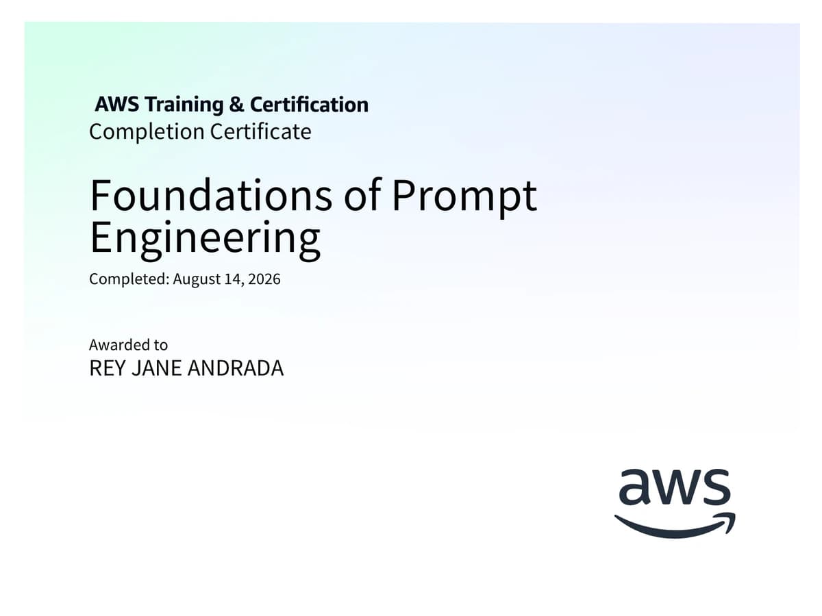 AWS Foundations of Prompt Engineering