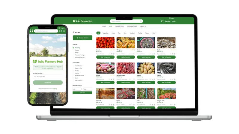 Iloilo Farmers Hub interface